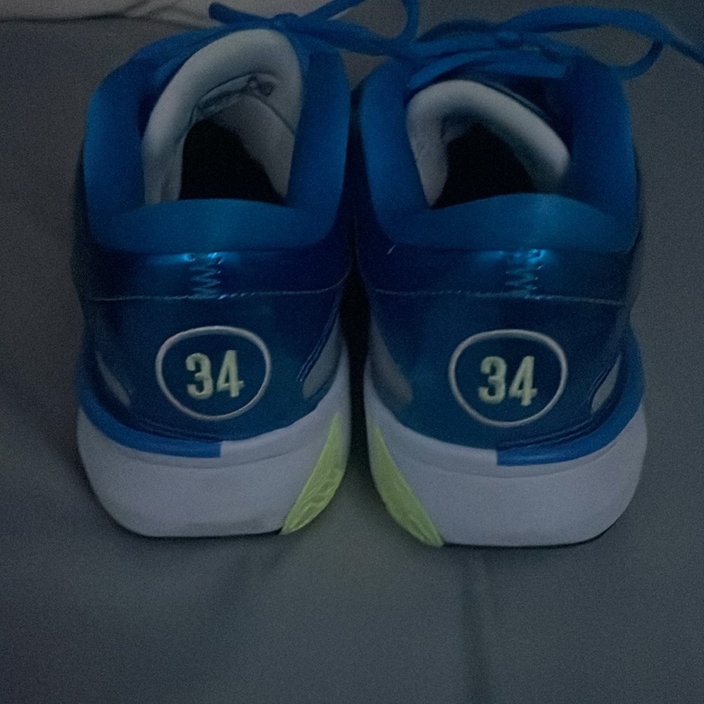 Nike  Blue and Silver Sneakers - Picture 7 of 9